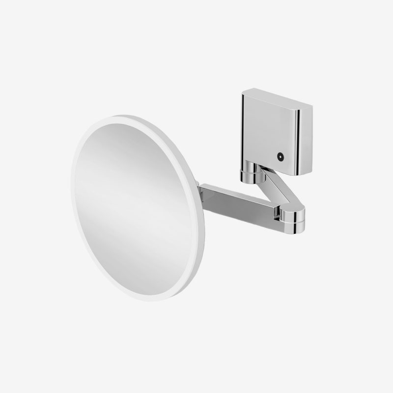 LED照明付き壁付け5倍拡大鏡／プロジェクト専用品(50台以上)｜KANEJIN 